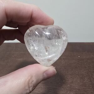 Clear Quartz Crystal Heart #A
